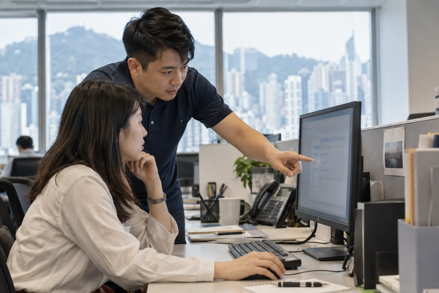 香港企業電腦維護與 IT 支援服務情境示意